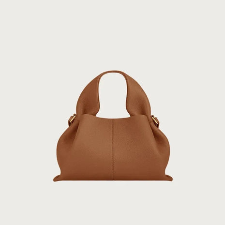 Borsa tote classica in tinta unita da donna, comoda ed elegante, stile vintage