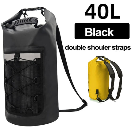 PVC Swimming Backpack Dry Bag for Women Men 10L 20L Waterproof Shoulder Kayak Trekking Drifting Rafting Surfing Boat Bag