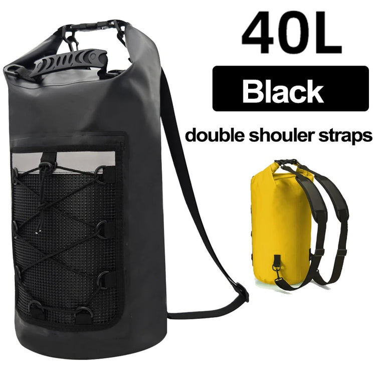 Zaino da nuoto in PVC per borsa asciutta per donna uomo 10L 20L spalla impermeabile kayak trekking deriva rafting surf borsa da barca