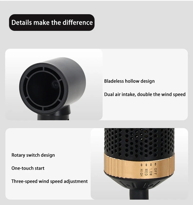 5 in 1 Hair Dryer Brush Hot Comb Set Professional Curling Iron Hair Straightener Styling Tool Air Styling Hair Dryer Household