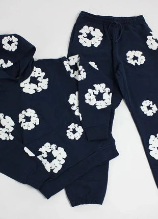DENIM TEARS brand hot selling new fashionable foam cotton printed hoodie, European and American fashionable men's sports suit PlatiNum