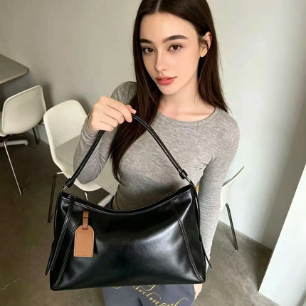 Borsa in pelle morbida, borsa a tracolla da donna, borsa di alta qualità, borsa da lavoro.