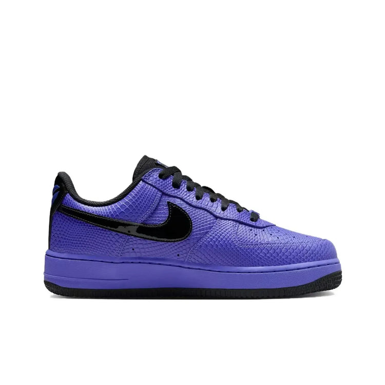 Nike x Kobe Bryant Air Force 1 Slip Resistant Abrasion Resistant Low top Skateboard Shoes Unisex Black Purple II7062-500