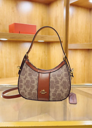 Borsa di lusso da donna 2026 Nuova borsa a tracolla diagonale a spalla singola stampata retrò in PU di alta qualità
