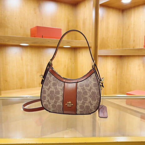 Borsa di lusso da donna 2026 Nuova borsa a tracolla diagonale a spalla singola stampata retrò in PU di alta qualità