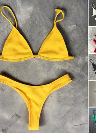 2 pezzi/set bikini da donna sexy set costumi da bagno da donna con cinturino per spaghetti senza fili ad asciugatura rapida platinumshop