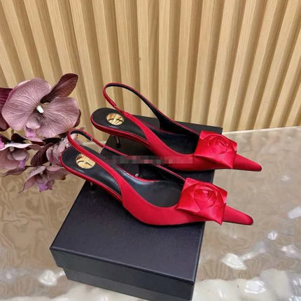 2026 Scarpe col tacco alto da 5,5 cm per donna Taglia 34-43 Sandali da donna a punta di nuova moda Scarpe estive da donna Sandalias De Mujer