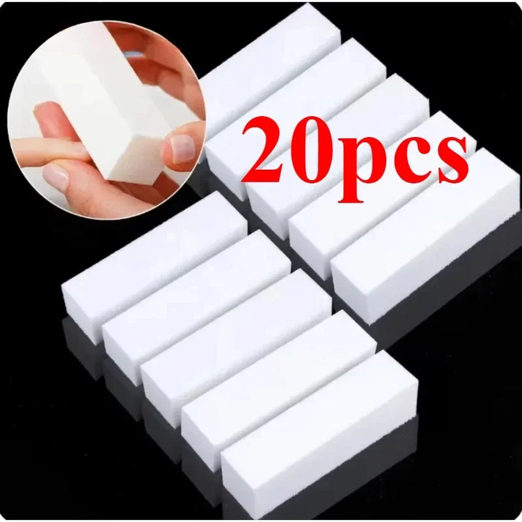 5/10/15/20Pcs Nail Buffer Professional Nail File Polisher Block Manicure Pedicure Files Sanding Polishing Sponge Nail Art tools 2028