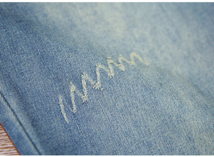 AmaxluluE Jeans larghi strappati da donna alla moda estiva Pantaloni in denim ricamati per il tempo libero da donna Pantaloni Harem elastici da donna vintage