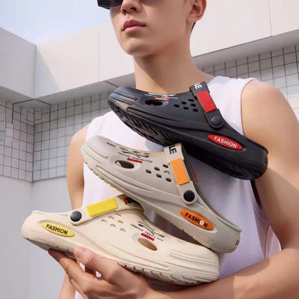 Ciabatte Unisex in EVA Traspiranti Antiscivolo con Suola Spessa, Scarpe Forate ad Asciugatura Rapida, Ciabatte Casual per Uomo e Donna, Ideali per Spiaggia, Giardino e Attività all'Aperto