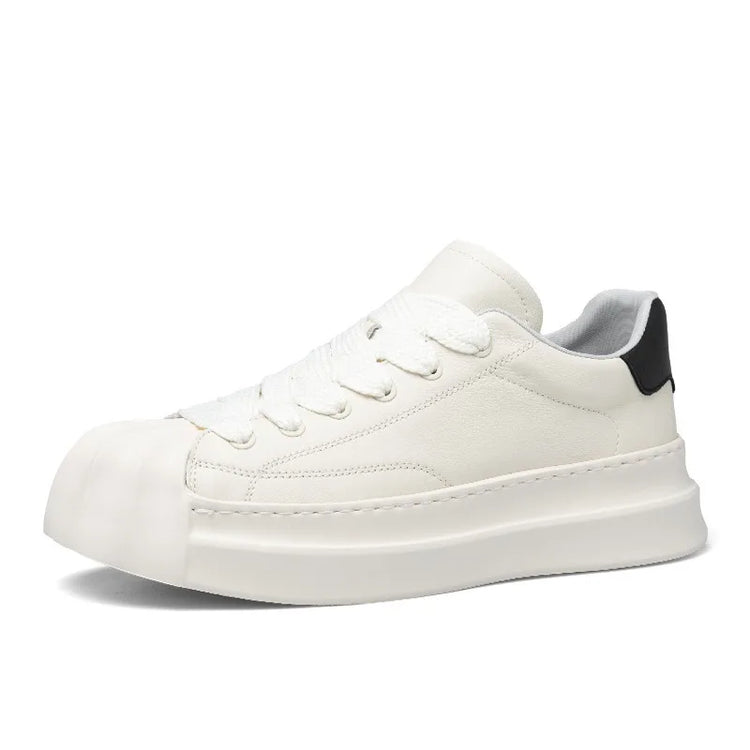 Sneakers Casual Men Designer Classic Shell Toe Board Shoes Fashion Leather Fabric Breathable Height Increased Platform Gym Shoes