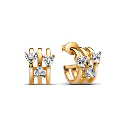 2025 Orecchini a cerchio in cristallo per le donne Orecchini gioielli Farfalla rosa Bule Moon Star Orecchini originali in argento sterling 925 platinumshop