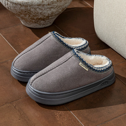 Fashion Winter Soft Sole Women's Slipper Boots Fuzzy Outdoor Casual Simple Anti-slip Indoor Warm Comfort Men Plush Home Shoes
