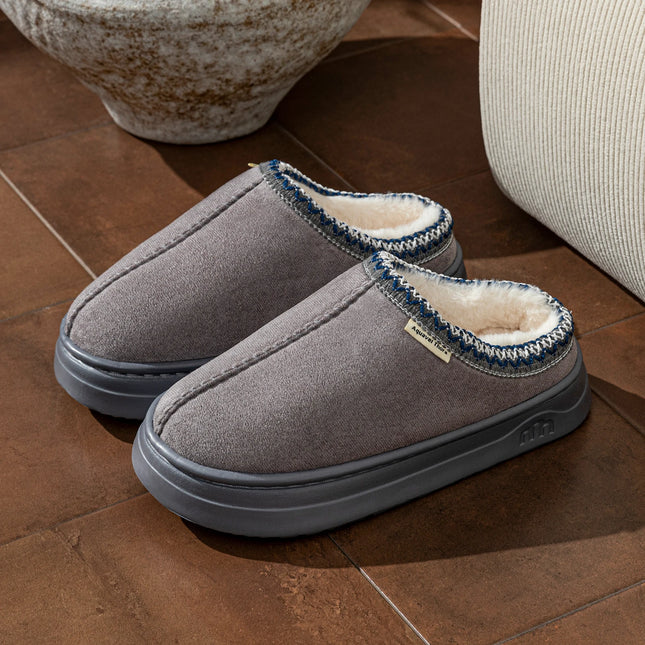 Fashion Winter Soft Sole Women's Slipper Boots Fuzzy Outdoor Casual Simple Anti-slip Indoor Warm Comfort Men Plush Home Shoes