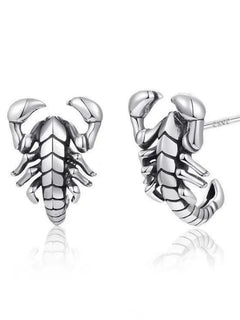 Buyee 925 Sterling Silver unico orecchino carino scorpione animale orecchino per donna uomo moda Punk Fine Jewelry orecchino