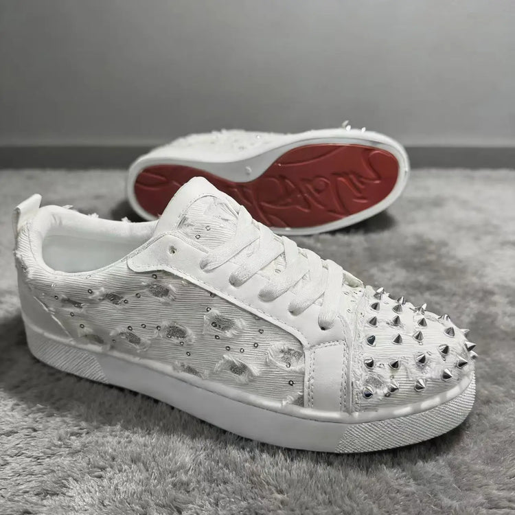 Spring Autumn New Boutique Red Bottom Casual Board Shoes Korean Version Couple Style Fashion Trend Youth Flat Running Sneakers