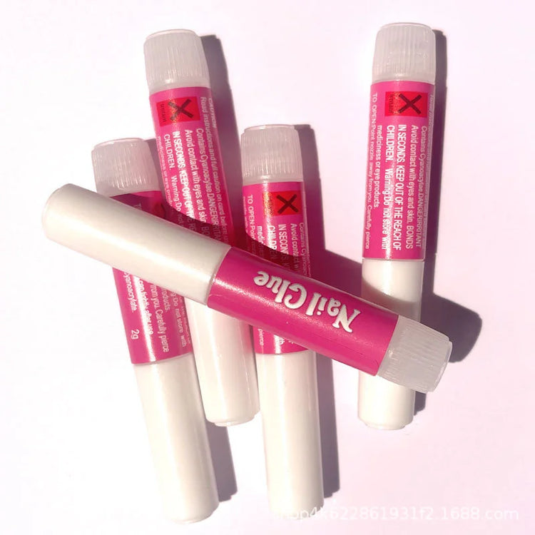 2g Small Glue for Handmade Diamond-Studded Jewelry Press-On Nails Fast-Drying Adhesive with Strong and Lasting Bond