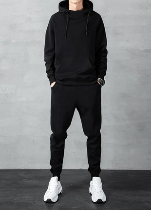 Men‘s Two-piece Autumn and Winter Men's Sports Suit Autumn and Winter Suit Sweatpants Sweater Men's Casual Suit Men's PlatiNum