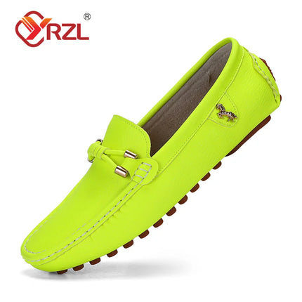 YRZL Mocassini da uomo Scarpe in pelle fatte a mano Scarpe da guida casual Scarpe slip-on Mocassini comodi di lusso Scarpe da uomo Taglie forti 37-48