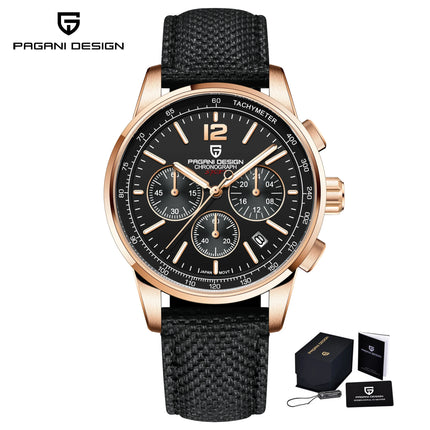 Orologio al Quarzo da Uomo Pagani Design VK63, 41MM, Vetro Zaffiro, Impermeabile 10 Bar, Sportivo, Reloj Hombre