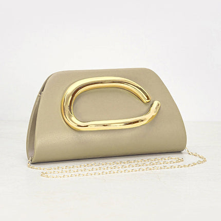 Gold Magnetic Closure Women Evening Bags Luxury Designer Handbag And Purse Party Banquet Chain Crossbody Bag Fashion ShoulderBag PlatiNum