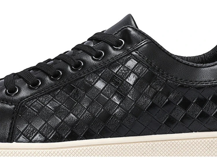 New Spring Autumn Low Cut Men's Board Shoes Fashion Lightweight Plaid Men's Casual Single Shoes