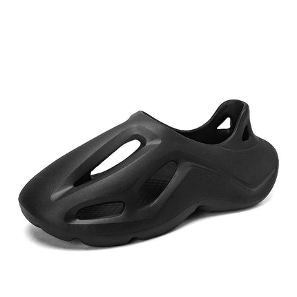 Pantoufles compensées camouflage unisexe Matériau souple EVA Technologie de moulage par injection Chaussures de plage décontractées pour hommes et femmes