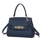 Miss Lulu WOMEN'S PU leather handbag elegant shoulder bag with anti-theft & detachable handles small PlatiNum