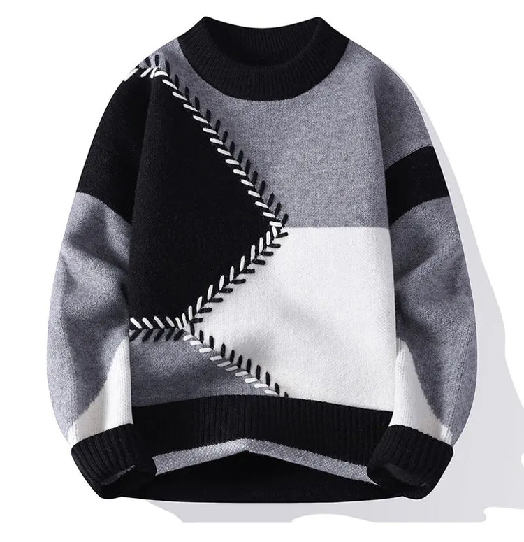 Winter Sweaters men Letter pattern thick sweater men Student youth sweaters autumn Men's wool pullovers full