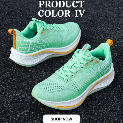 Baasploa Running Shoes Men Carbon Plate Professional Cushioning Anti-slip Sneaker Female Casual Breathable Jogging Sports Shoes PlatiNum