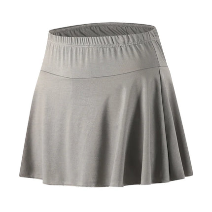 1/3-teiliges Set aus Damen-Midirock, einfarbigen Sommerschutzshorts, plissiertem Rock für Sport und Freizeit, modischem Yoga-Rock
