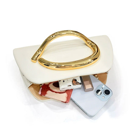 Gold Magnetic Closure Women Evening Bags Luxury Designer Handbag And Purse Party Banquet Chain Crossbody Bag Fashion ShoulderBag PlatiNum