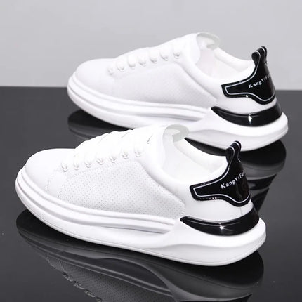 Summer breathable white shoes trendy couple shoes fashionable outdoor sports shoes versatile white casual shoes running shoes