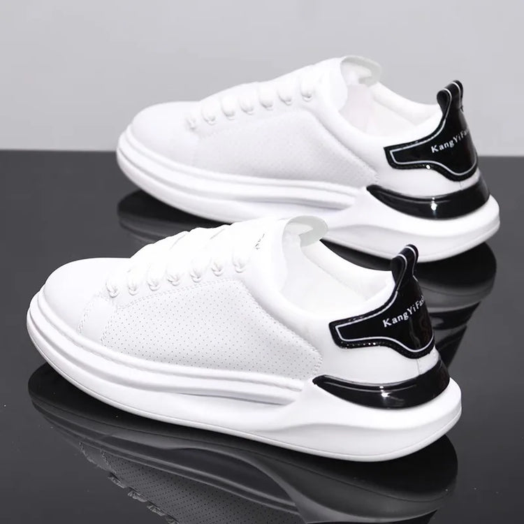 Summer breathable white shoes trendy couple shoes fashionable outdoor sports shoes versatile white casual shoes running shoes