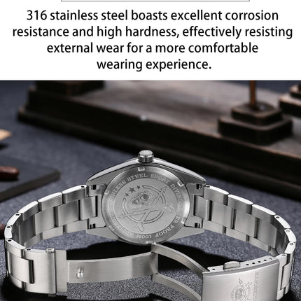 ADDIESDIVE Watches Men New 36mm Sapphire Quartz Wristwatch Japan 2035 Movement AR Coating BGW9 Luminous 100m Waterproof AD2544
