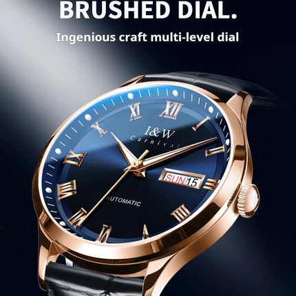 Carnival Brand High-end Series I&W Mechanical Watches Luxury Sapphire MIYOTA Movement Automatic Watches HD Luminous Reloj Hombre
