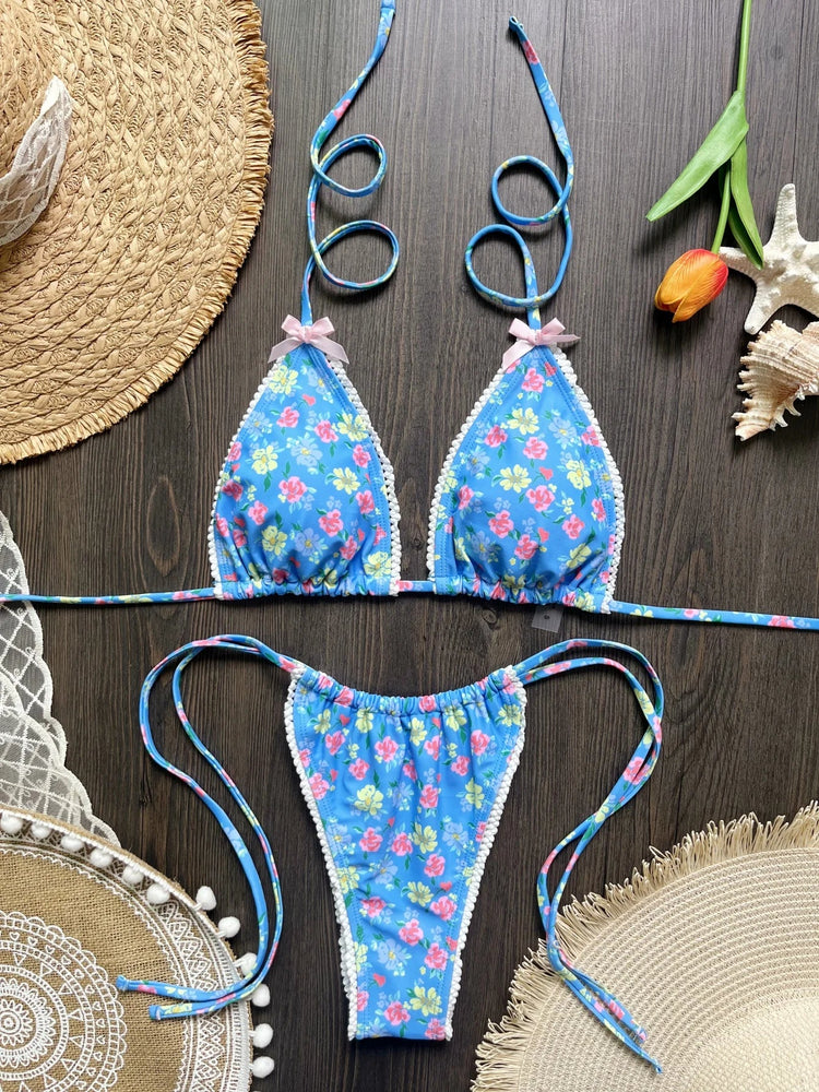 Micro Bikini Push Up Costumi da bagno donna 2025 Costumi da bagno femminili sexy Bikini brasiliano Perizoma Biquini Costumi da bagno Stampa Beachwear platinumshop