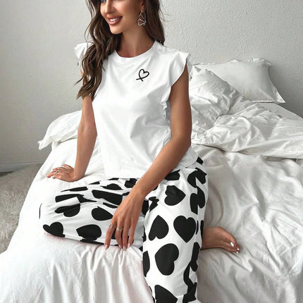 Pigiama estivo Set Pantaloni estivi da donna Set Pijama Pigiama da donna Indumenti da notte Donna che dorme Biancheria intima da notte sexy