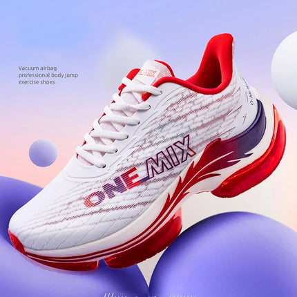 ONEMIX Scarpe da corsa con cuscino d'aria per donna Scarpe da ginnastica estive leggere con superficie in mesh traspirante Scarpe sportive per fitness all'aperto PlatiNum