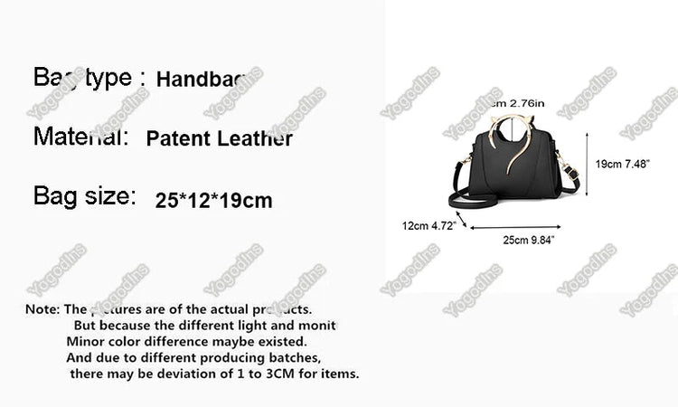 Cat Shaped Handle Women Handbag Trendy And Fashionable, Solid Color, Simple And Casual Crossbody Shoulder Shell Bag PlatiNum
