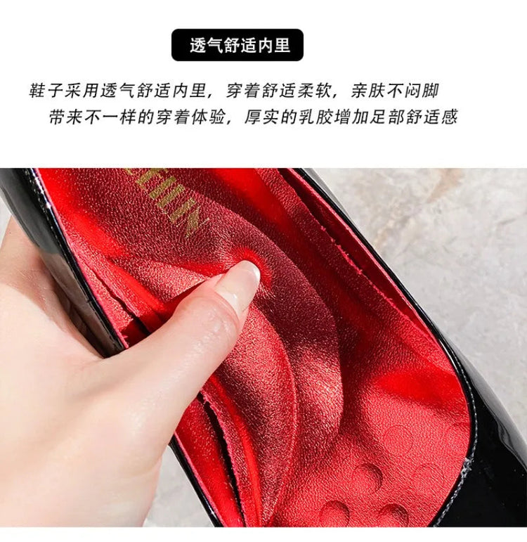 Scarpe da Donna di Lusso con Decorazioni Metalliche, Tacco Alto a Punta, Eleganti Scarpe Casual Francesi, Zapatos Mujer platinumshop
