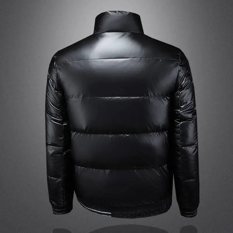 Autumn Winter New Men's Trendy American Style High Street Down Jacket Elegant Casual Stand Collar Padded Coat Mens Clothing
