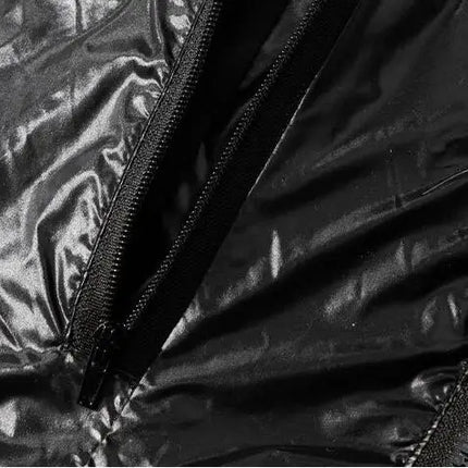 New Winter Men Hooded Black Shiny Puff Jackets Duck Down Coats Warm Casual Down Jackets Male Outdoor Windproof Parkas Size 3XL