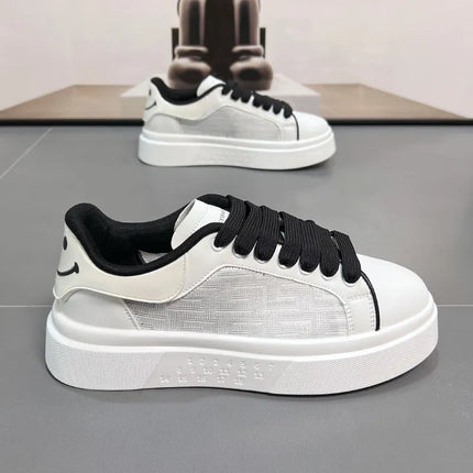 2025 New Men's Breathable Sneakers Fashion Trend Versatile Casual Shoes Thick soled Height Increasing Sports Running Shoes