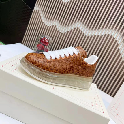 Handcrafted Leather Casual Sneakers Man Platform Trainers Unisex Originality Flat Loafers Men's Footwear