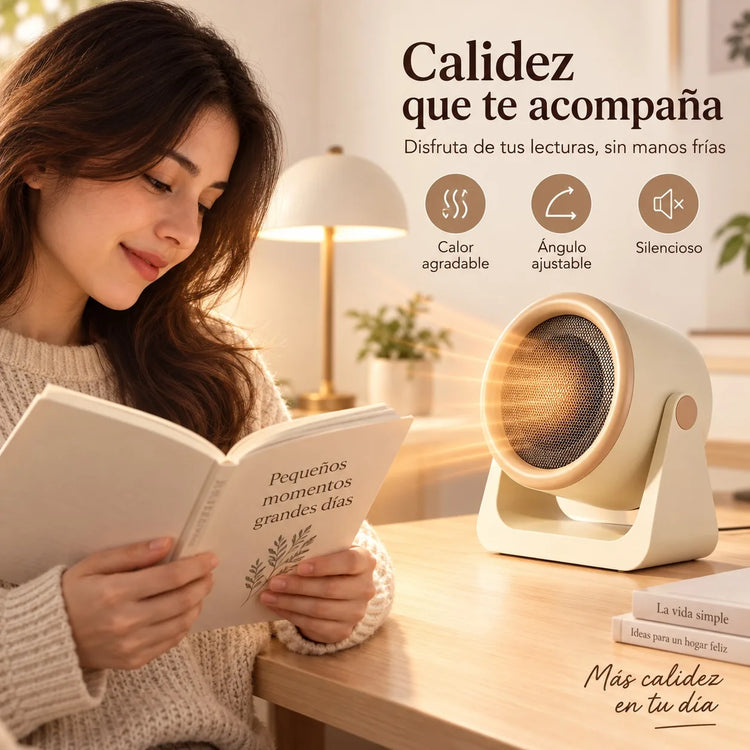 Low Consumption Portable Electric Heater with Adjustable Angle and Silent Operation, Mini Tabletop Stove for Office and Bedroom