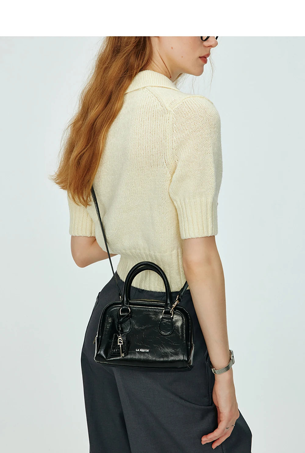 LA FESTIN Original Brand Handbag Women Popular Shoulder Bag Designer Boston Bag Luxury Bag Square Bag Lady Crossbody Bag