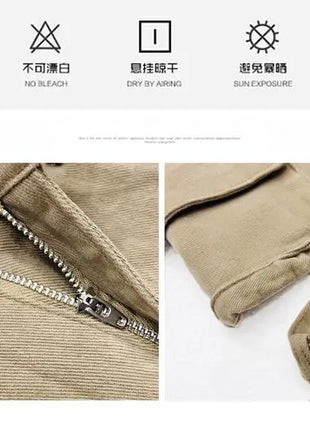 Pantaloncini cargo a vita alta Pantaloncini jeans con tasche chic kaki Abiti estivi per ragazza sexy per donna