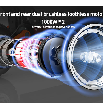 Monopattino elettrico fuoristrada JOYOR S10-S-Z 60V 18Ah Doppio Motore 2000W Pneumatici da 10 Pollici Pieghevole Urbano Portatile