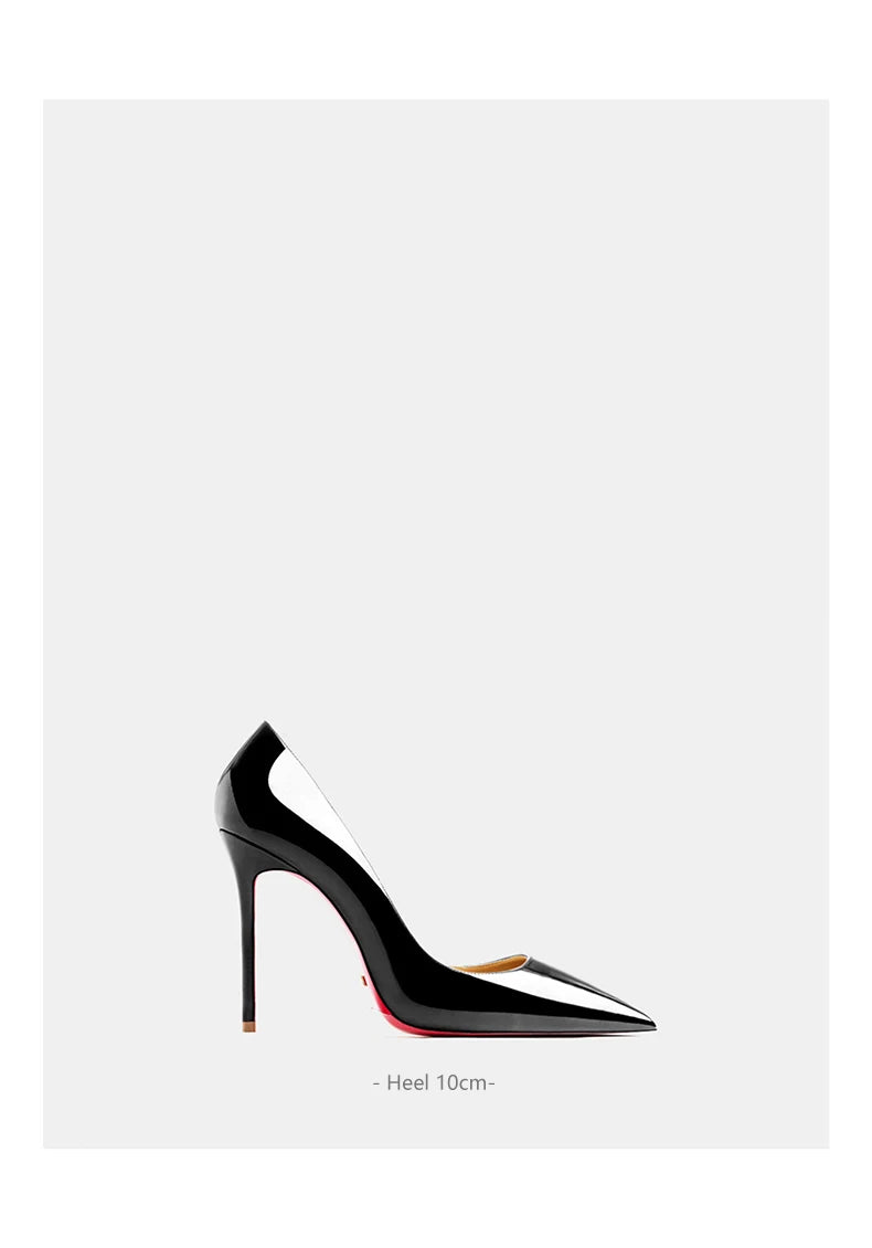 Designer Heels for women leather Luxury Brand Pumps Red Bottom Pointed Toe High Heels Elegant Stiletto Ladies Party Shoes women